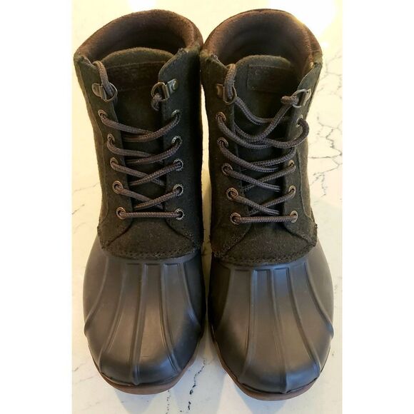 SPERRY MENS AVENUE OLIVE DUCK BOOT NWOB  SIZE US 7 - Picture 5 of 10